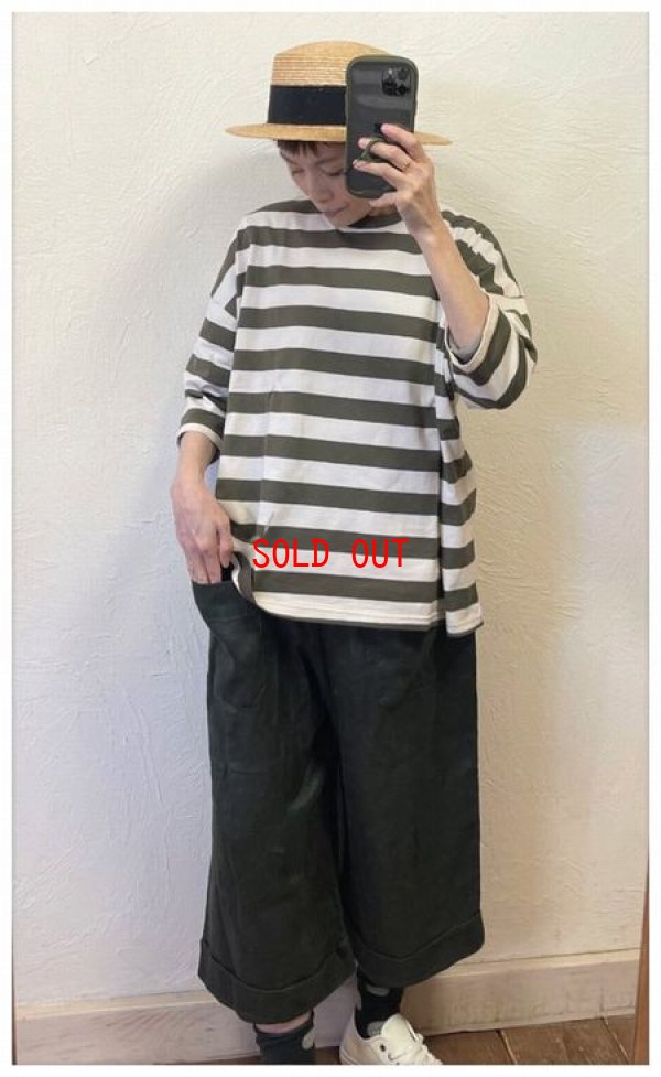 画像4: sabbatum（サバタム）　マハバーラ天竺ボーダークルーネックTシャツ