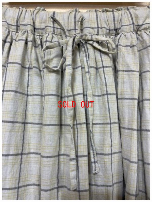 画像3: sun valley(サンバレー）　コットンリネン平織りチェック柄スカート