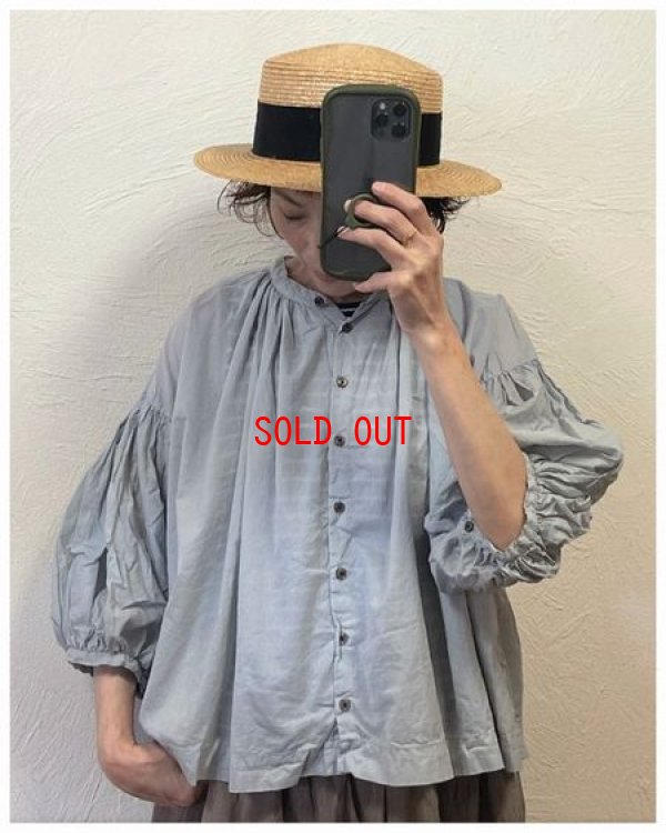 画像3: tukuroi（ツクロイ）　コットンローンピクメント加工製品染めスタンドシャツ