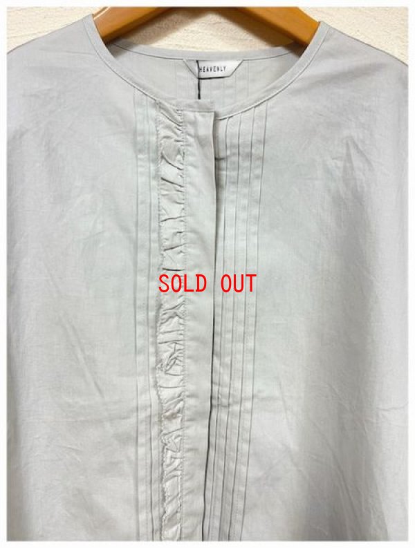 画像9: heavenly（ヘブンリー）　コットブロードクロスフリルタックブラウス