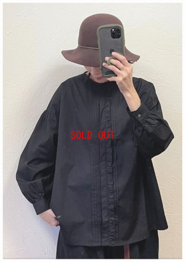 画像3: heavenly（ヘブンリー）　コットブロードクロスフリルタックブラウス