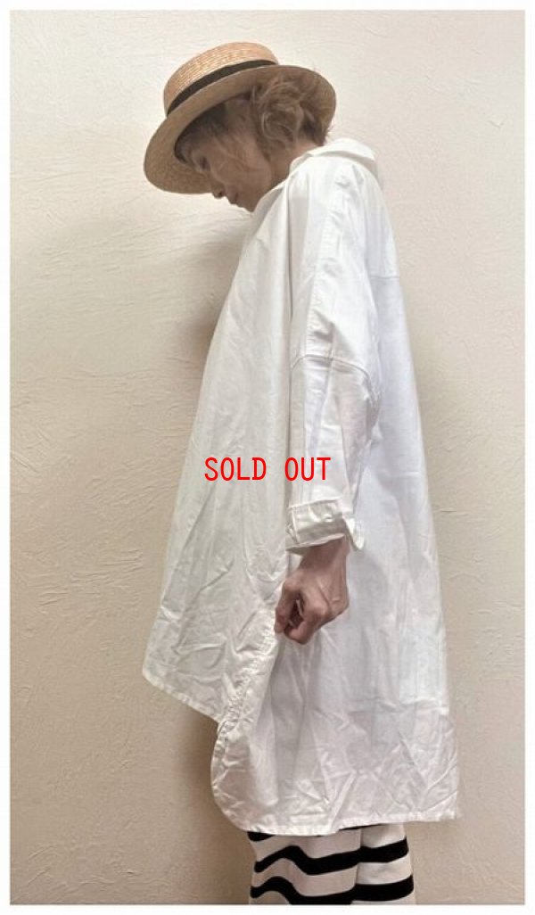 画像4: ichi(イチ）　コットンオックスワイドオーバーシャツ