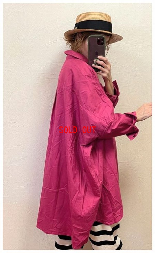 画像3: ichi(イチ）　コットンオックスワイドオーバーシャツ