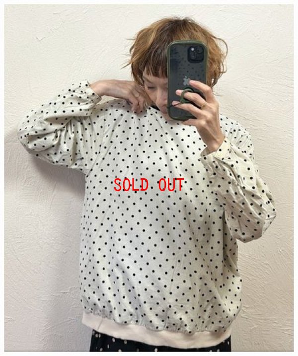 画像2: ichi(イチ）　ドットコール裾リブプルオーバー