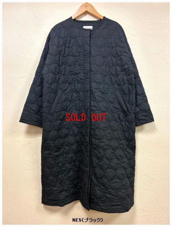 画像5: tukuroi（ツクロイ）　コットンローン中綿刺繍キルティングノーカラーコート