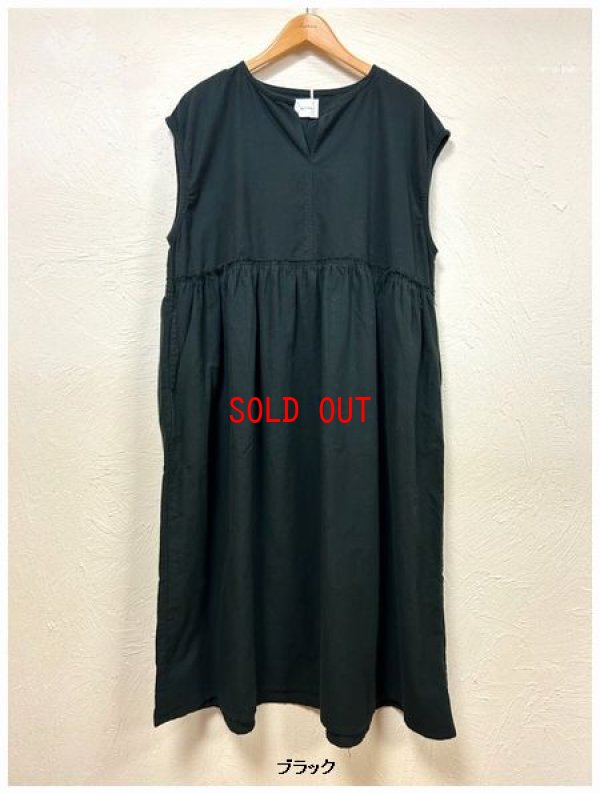 画像5: SETTE N（セッテン）　ネル起毛ノースリーブギャザーワンピース