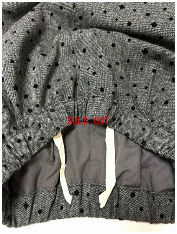 画像5: sun valley(サンバレー）　ウール混ツイードフロッキードットプリントソフトコクーンパンツ