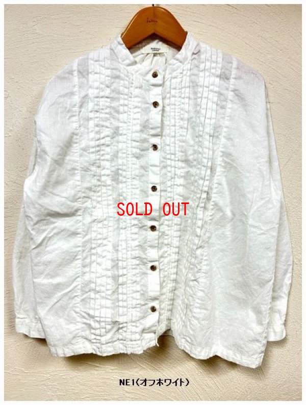 画像5: tukuroi（ツクロイ）　コットンリネン平織り製品染めピンタックブラウス