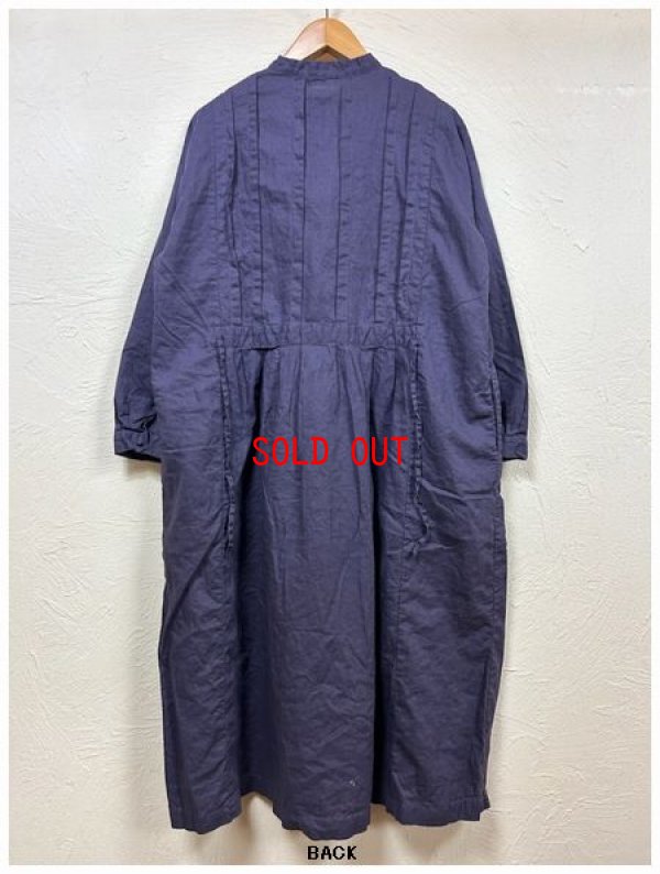 画像8: tukuroi（ツクロイ）　コットンリネン平織り製品染めピンタックブラウス