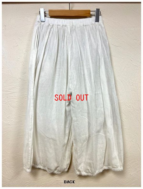 画像8: sun valley(サンバレー）　コットンリネンガーゼボリュームパンツ