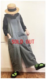 tumugu（ツムグ）　ピグメントコットンツイル2wayサロペット