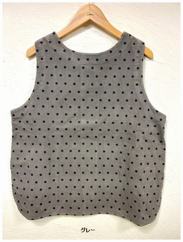 画像5: le ciel(ルシエル）　コーデュロイドットプリントベスト