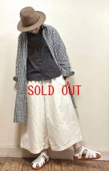 sun valley(サンバレー）　コットンライトキャンバスワイドパンツ