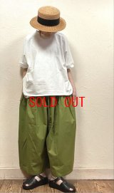 nachukara（ナチュカラ）　ライトツイルワイドギャザーパンツ