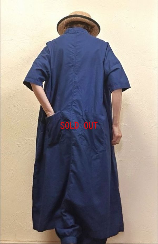 画像2: sun valley(サンバレー）　オックス製品染スタンドカラーワンピース