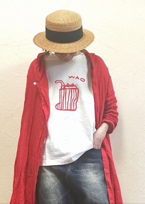 画像1: heavenly（ヘブンリー）　スズキマイコサンコラボ　プリントTシャツ”Wao"