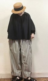 sun valley(サンバレー）　コットンリネン平織りサイドポケットパンツ