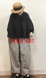 sun valley(サンバレー）　コットンリネン平織りサイドポケットパンツ
