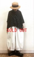 nachukara（ナチュカラ）　ドット刺繍前後差シャツ