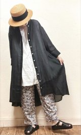 co;ill nine（コールナイン）　ラミーバックギャザーシャツワンピース