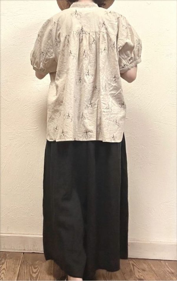 画像2: LUEUF（ルフ）　ホースパターンバンドカラーシャツ
