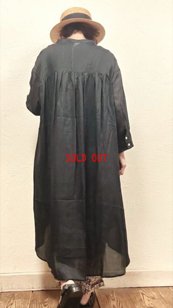 画像3: co;ill nine（コールナイン）　ラミーバックギャザーシャツワンピース