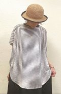 sun valley(サンバレー）　TCスラブ天竺ボーダーワイドプルオーバー