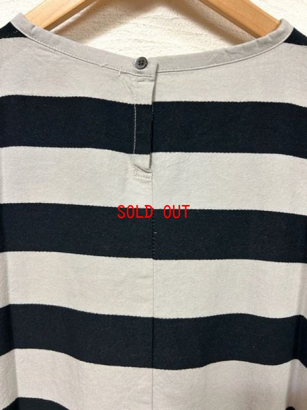 画像9: sun valley（サンバレー）　コットン織柄ボーダーギャザーワンピース