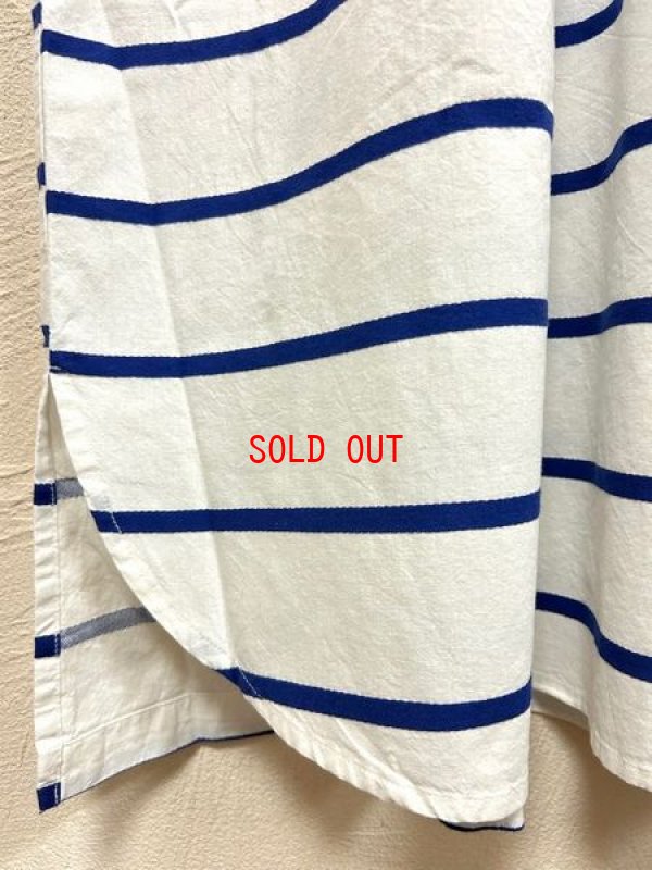 画像12: sun valley（サンバレー）　コットン織柄ボーダーギャザーワンピース