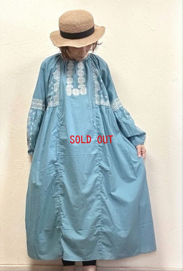 画像1: TANG（タング）　クロスステッチワンピース