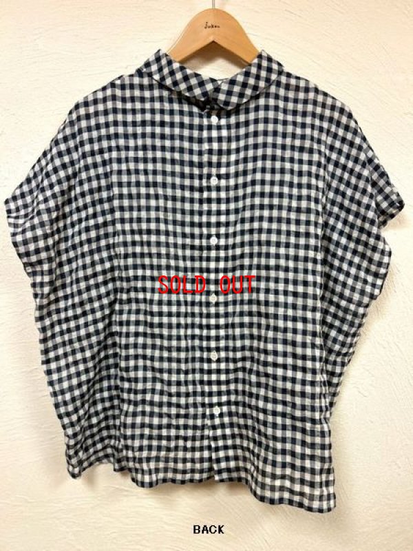 画像5: nachukara（ナチュカラ）　シャーリングギンガム重ね衿ブラウス