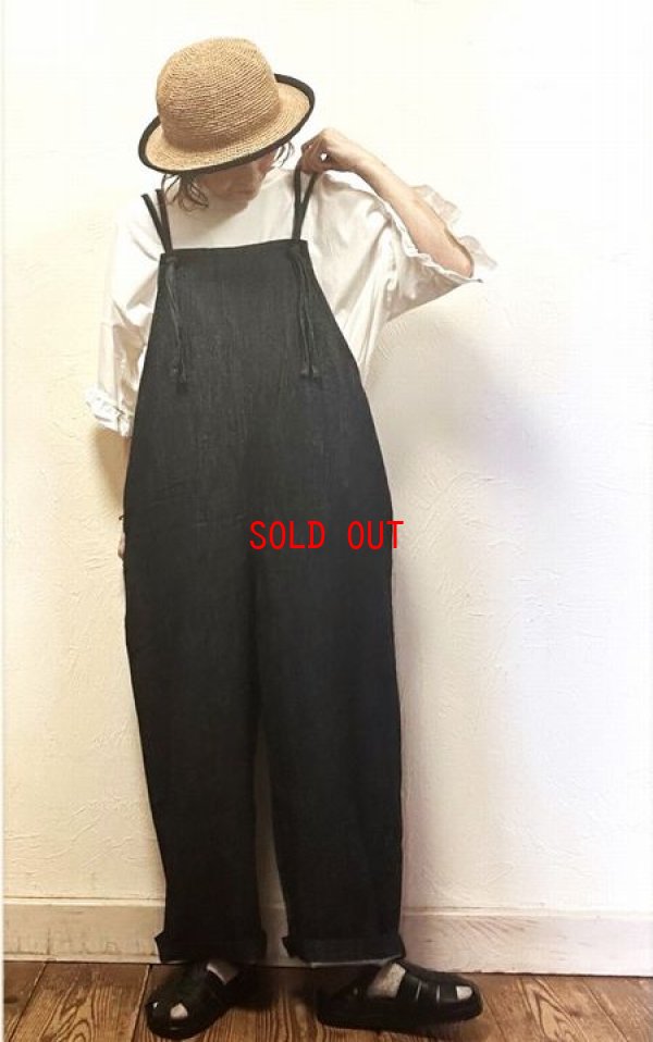 画像1: heavenly(ヘブンリー)　コットンリネンデニムサロペット