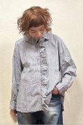 ichi(イチ）　インディゴストライプシャツ
