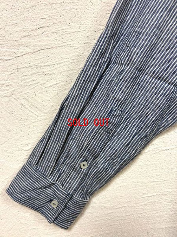 画像7: ichi(イチ）　インディゴストライプシャツ