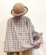 DIARIES（ダイアリーズ）　チェックシャーリングブラウス