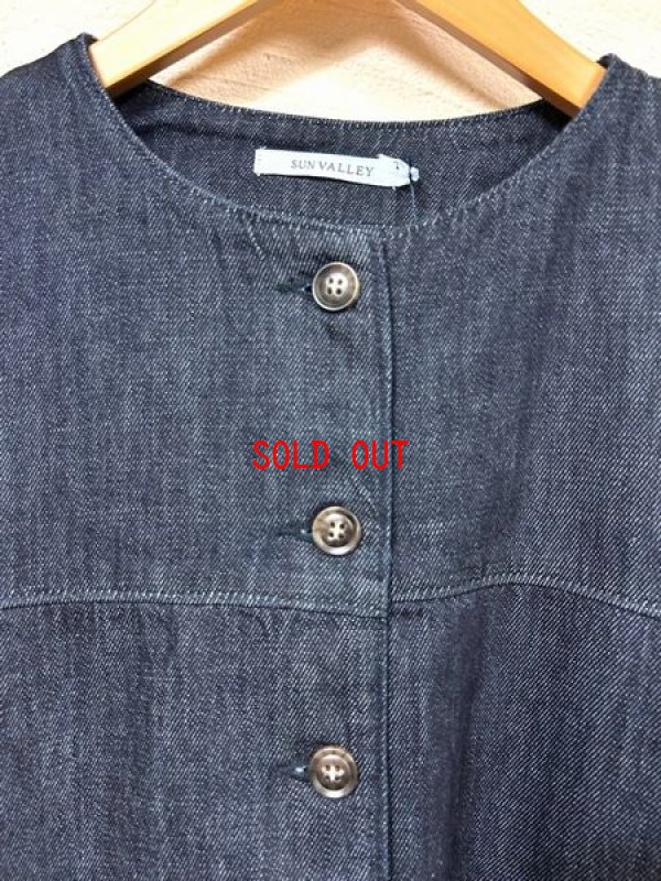 画像8: sun valley(サンバレー）　コットン甘織デニムノーカラージャケット