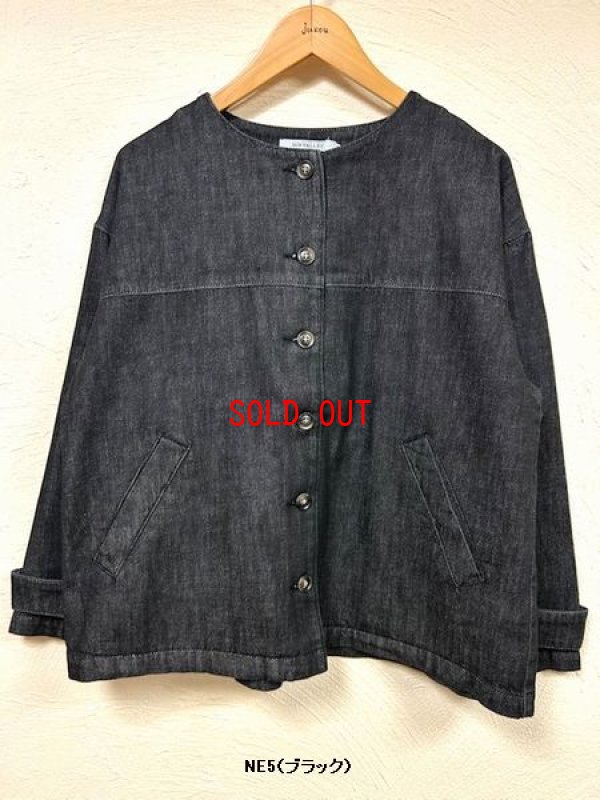 画像6: sun valley(サンバレー）　コットン甘織デニムノーカラージャケット