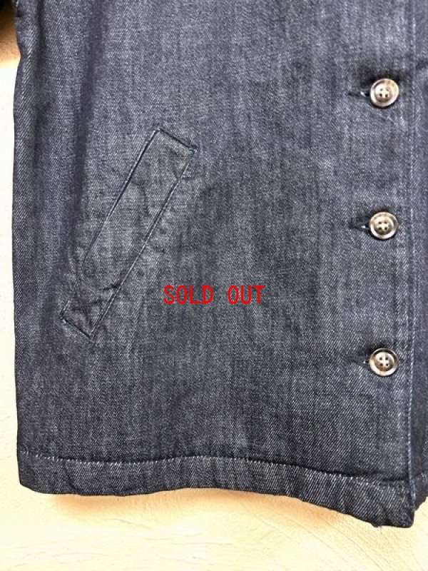 画像9: sun valley(サンバレー）　コットン甘織デニムノーカラージャケット