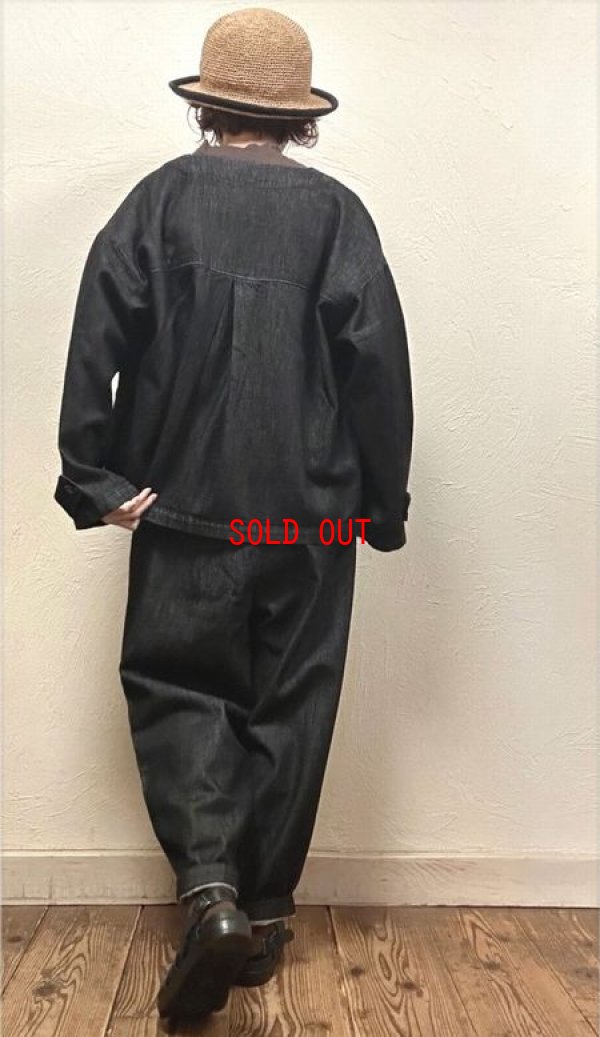 画像4: sun valley(サンバレー）　コットン甘織デニムノーカラージャケット
