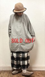 sun valley（サンバレー）　コットンダブルガーゼ製品染め2wayチュニック