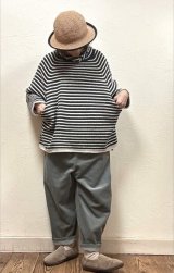 TANG（タング）　ウール×リサイクルナイロンサイドポケットハイネックプルオーバー