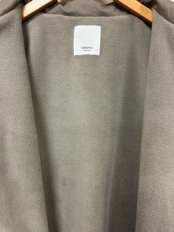 画像7: tukuroi(ツクロイ)　コットン馬布ピーチ起毛×裏フリースステンカラーコート