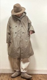 tukuroi(ツクロイ）　コットン馬布ピーチ起毛×裏フリースフードコート