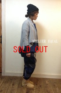 ATELIER EQUAL アトリエイコール 綿 チェック 起毛 チュニック ATELIER EQUAL ATERIEREQUAL アトリエイコール コーディネート4