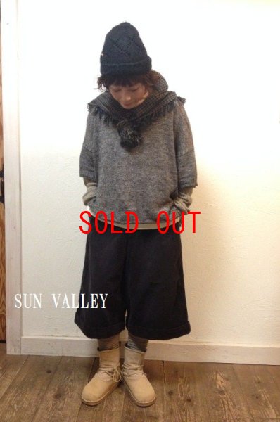 画像1: sun valley(サンバレー）　コーデュロイサルエル風パンツ (1)