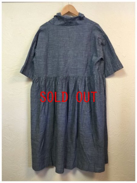 画像9: sunvalley(サンバレー）　コットンローブインデイゴセルヴィッチガウン (9)