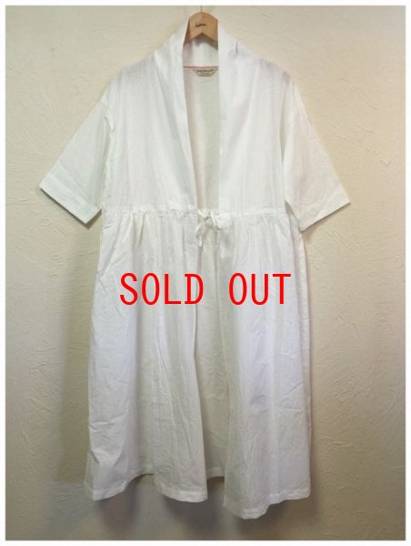 画像7: sunvalley(サンバレー）　コットンローブインデイゴセルヴィッチガウン (7)