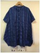 画像7: sunvalley(サンバレー）　コットンチェック織半袖ロングシャツ (7)