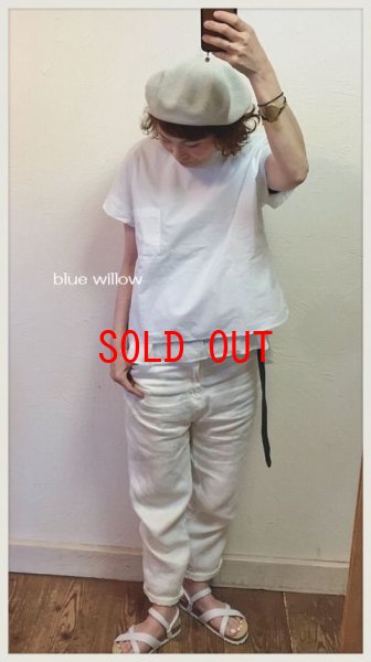 画像1: blue willow(ブルーウィロー）　タイプライタークロス2重ブラウス (1)