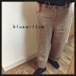 画像3: blue willow(ブルーウィロー）　リネン太番手平織りサスペンダーパンツ (3)